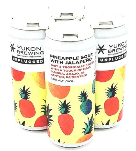 YUKON PINEAPPLE SOUR WITH JALAPENO 473ML 4PK CAN