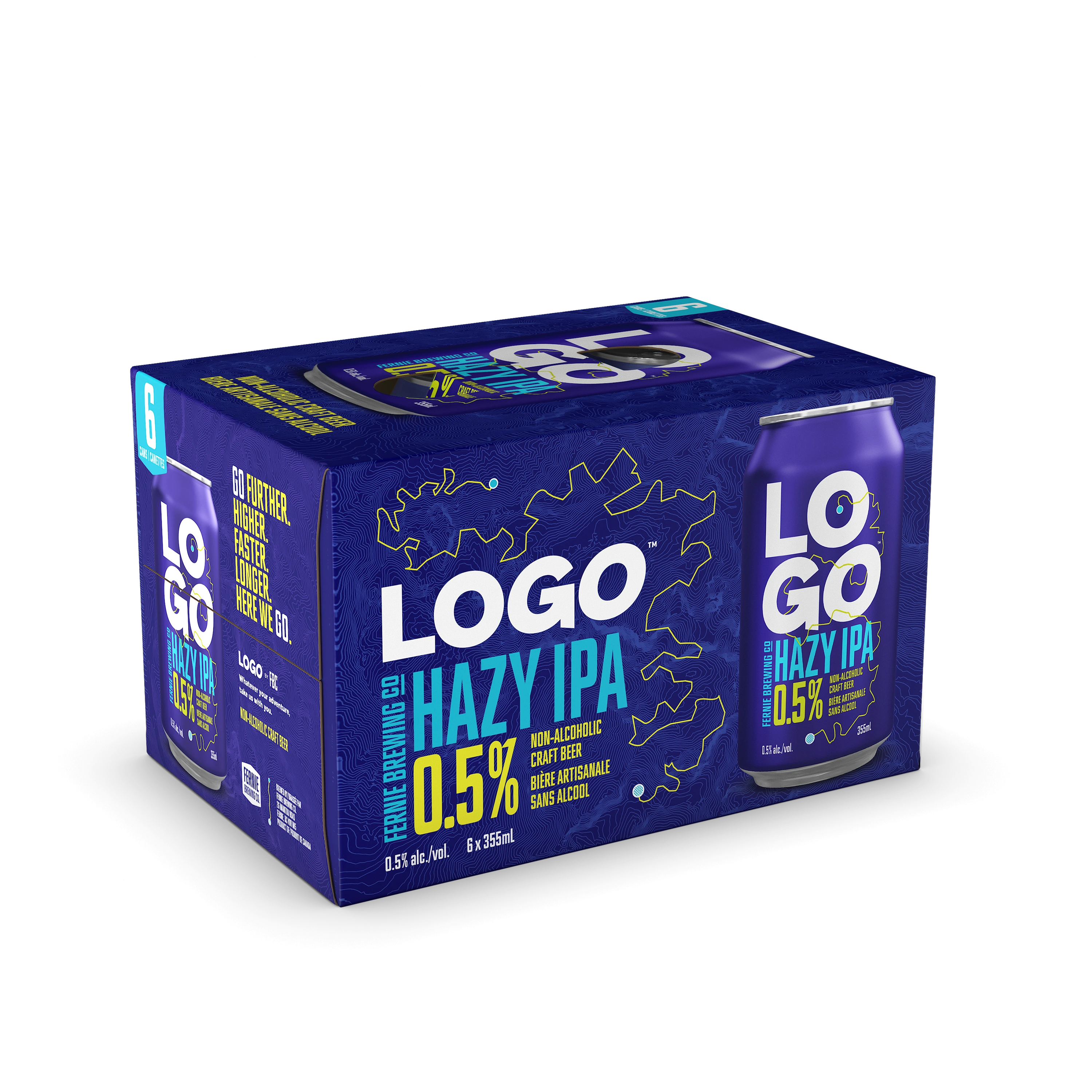 FERNIE LOGO NON ALC HAZY IPA 355ML 6PK CAN