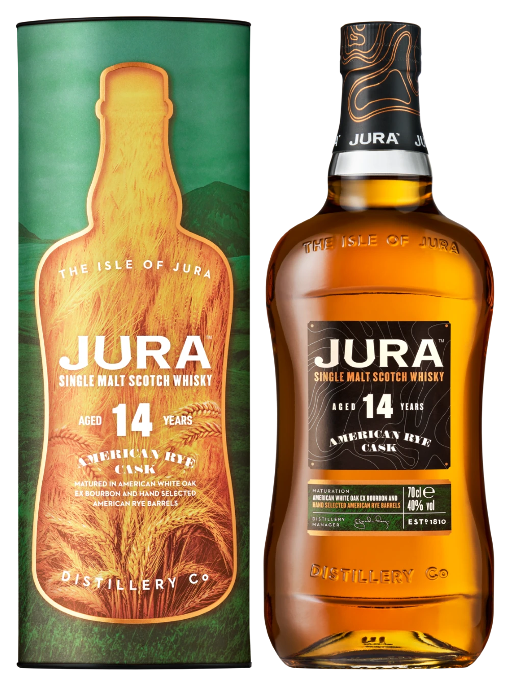 JURA 14YR AMERICAN RYE CASK SINGLE MALT SCOTCH 700ML