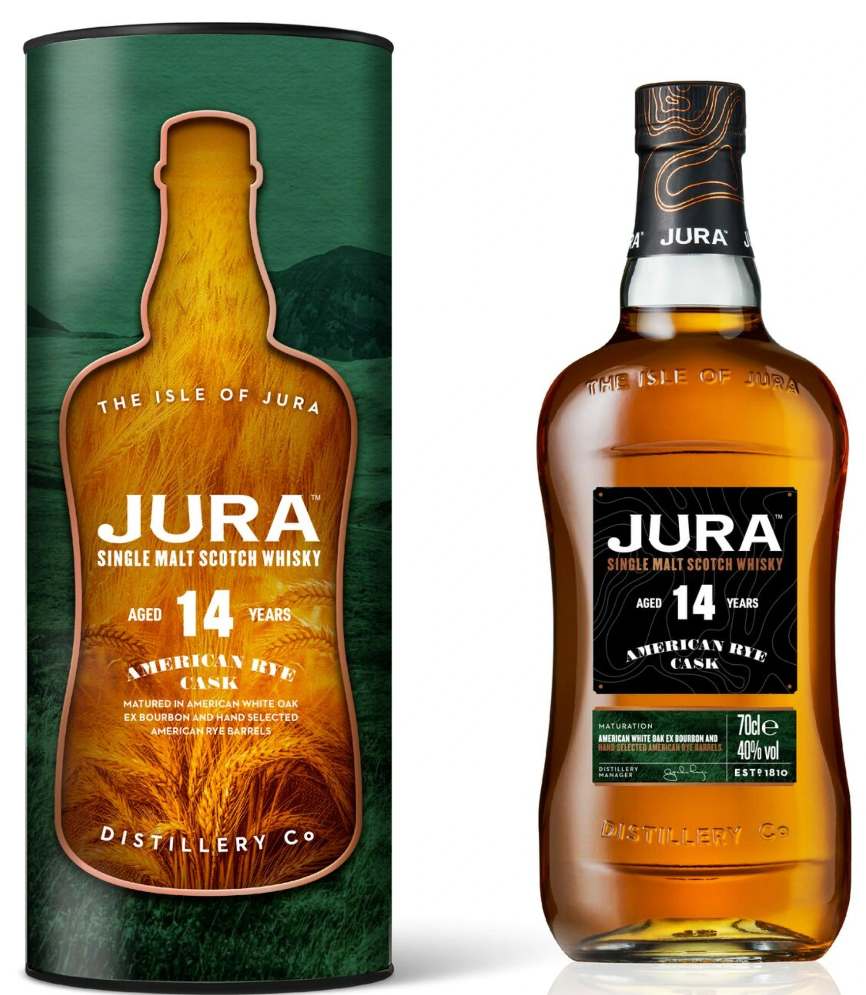 JURA 14YR AMERICAN RYE CASK SINGLE MALT SCOTCH 700ML