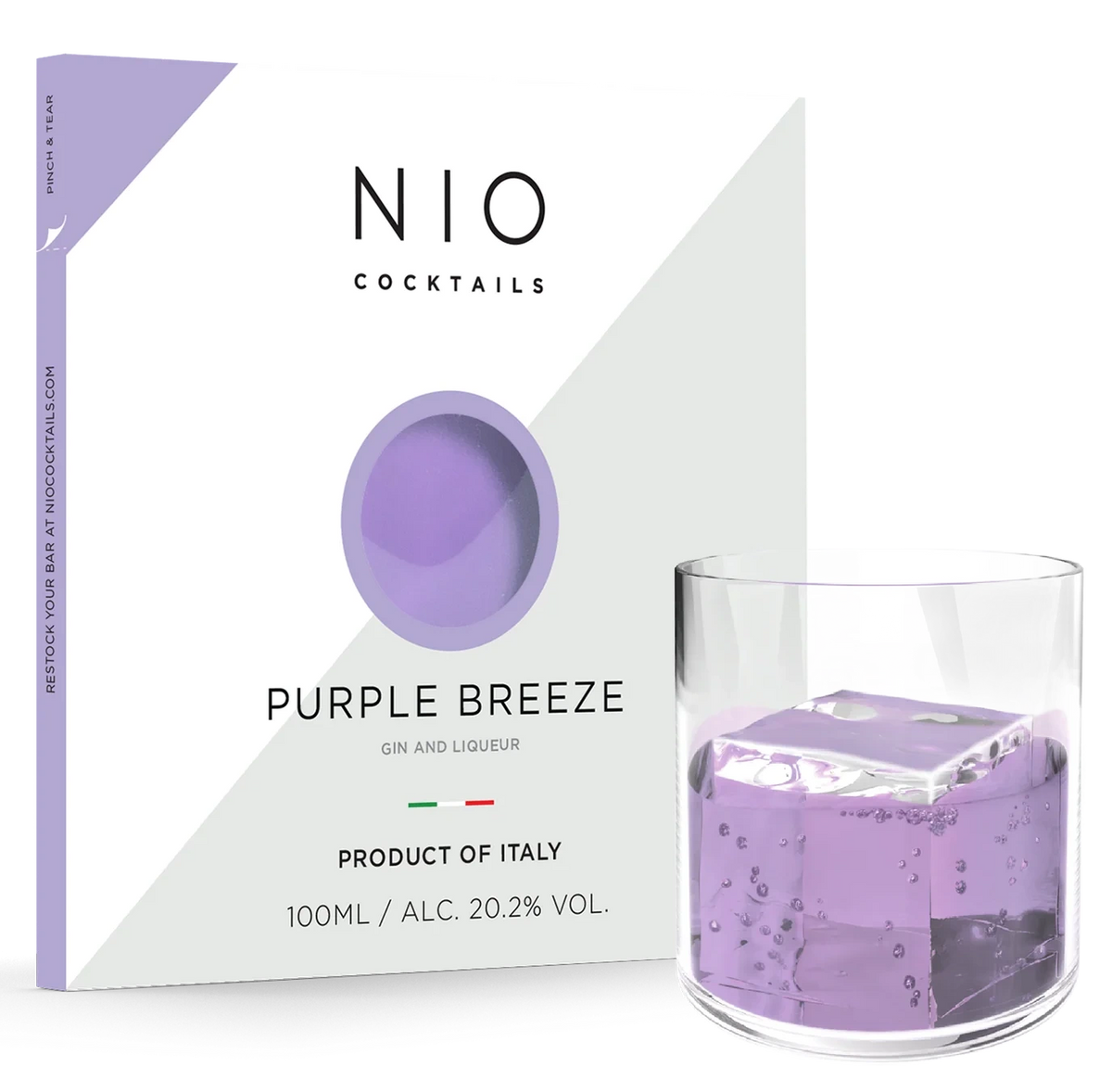NIO COCKTAILS PURPLE BREEZE COCKTAIL 100ML POUCH