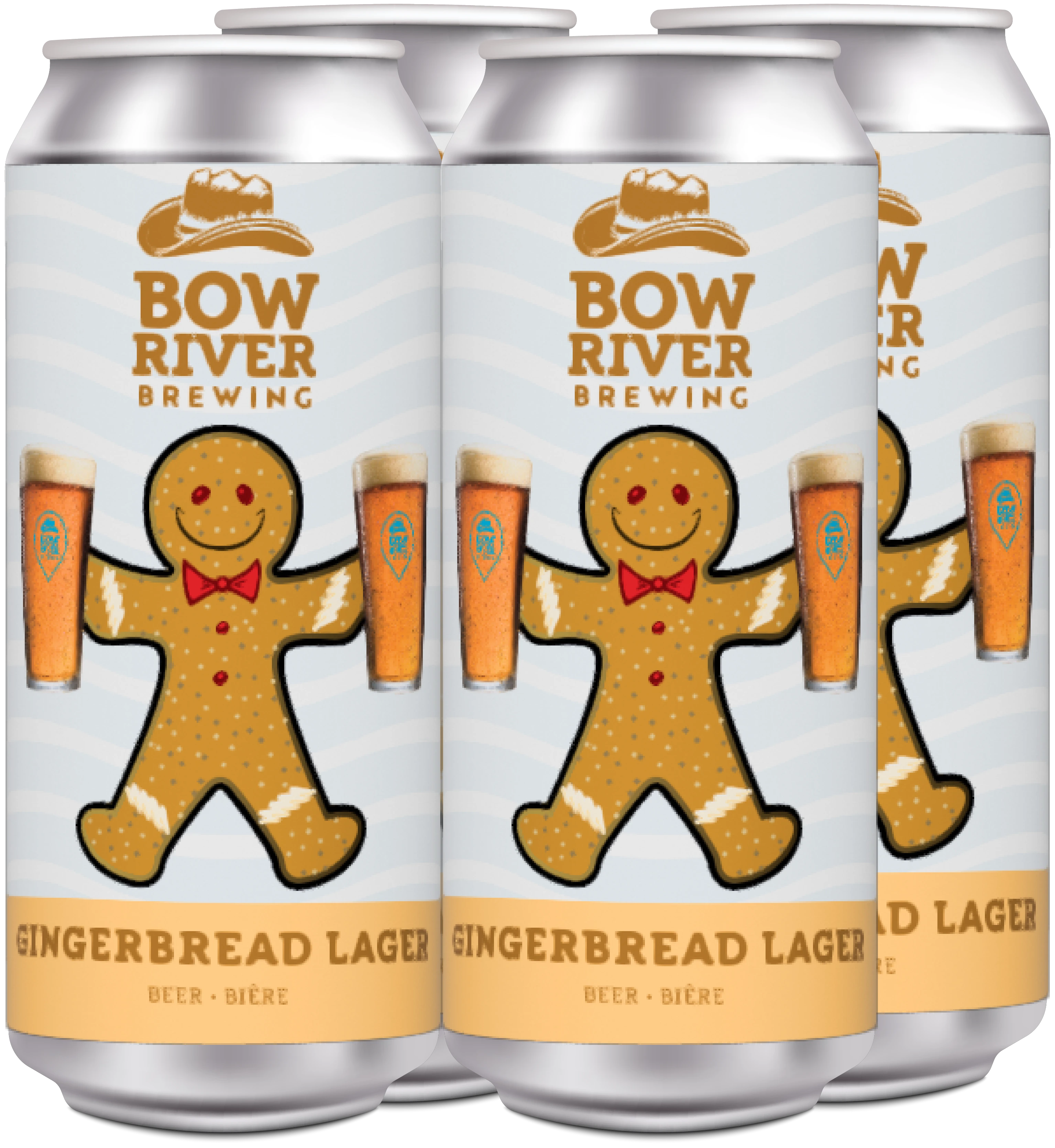 BOW RIVER GINGERBREAD LAGER 473ML 4PK CAN
