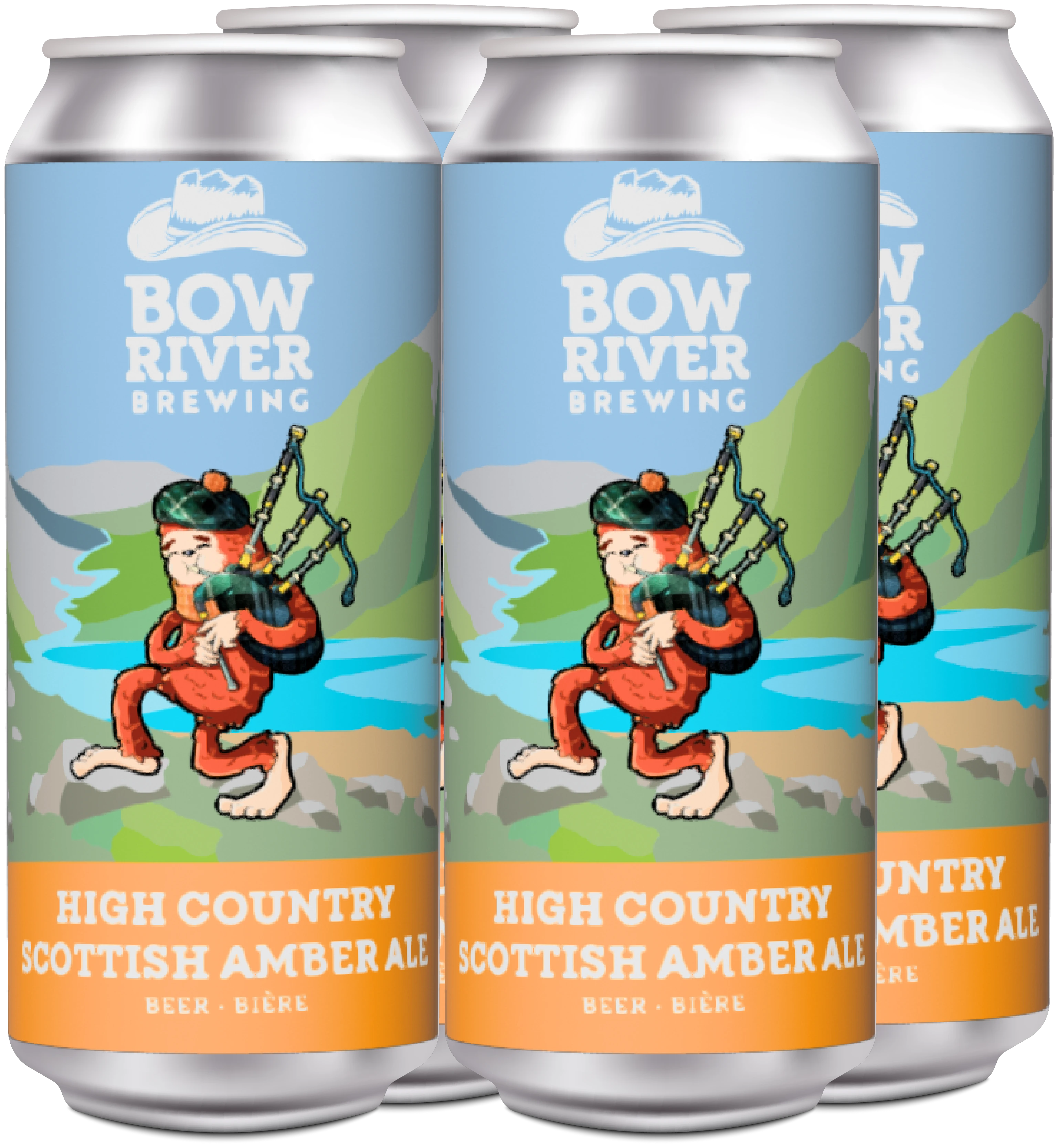 BOW RIVER HIGH COUNTRY AMBER ALE 473ML 4PK CAN