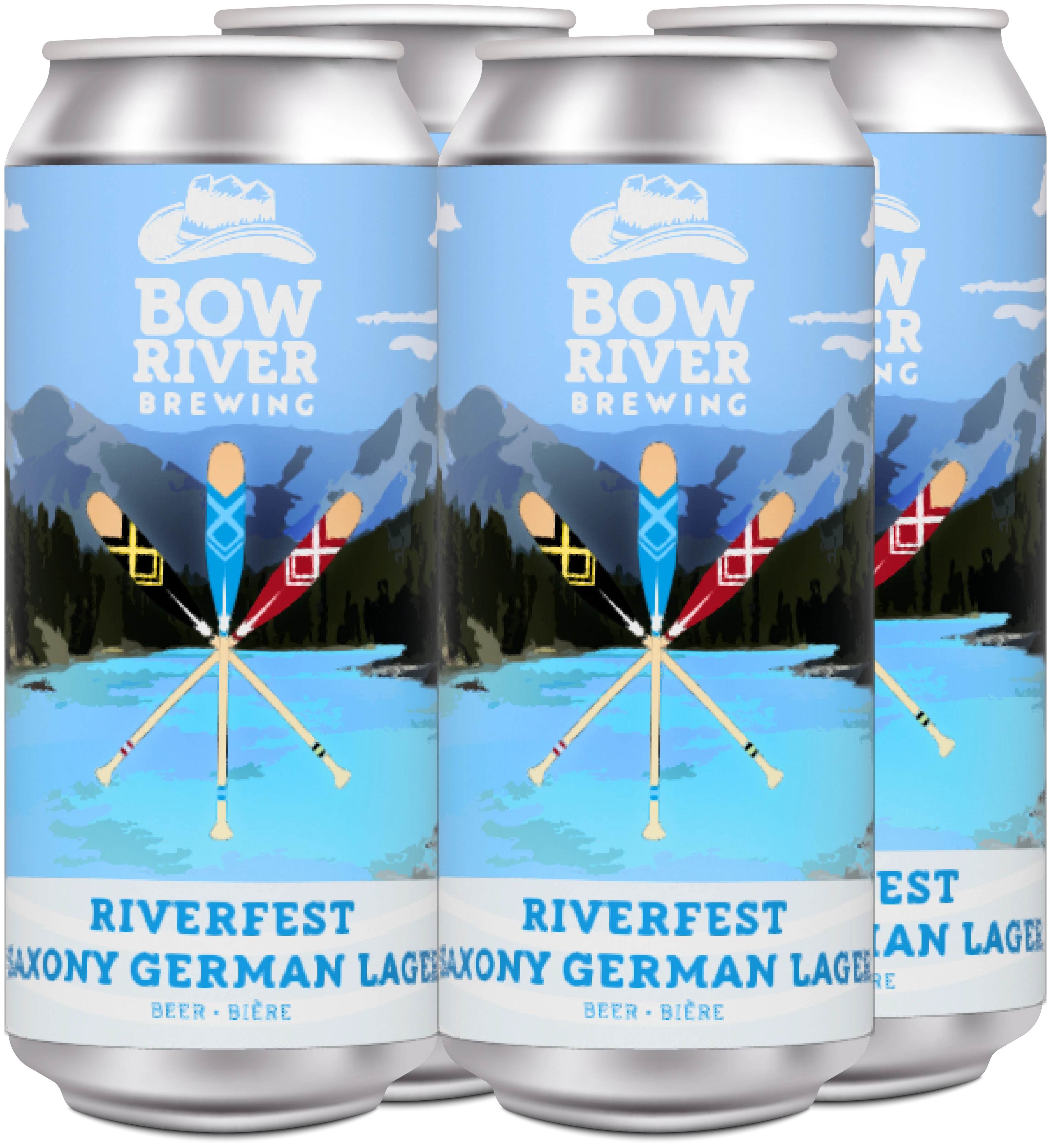 BOW RIVER RIVERFEST LAGER 473ML 4PK CAN