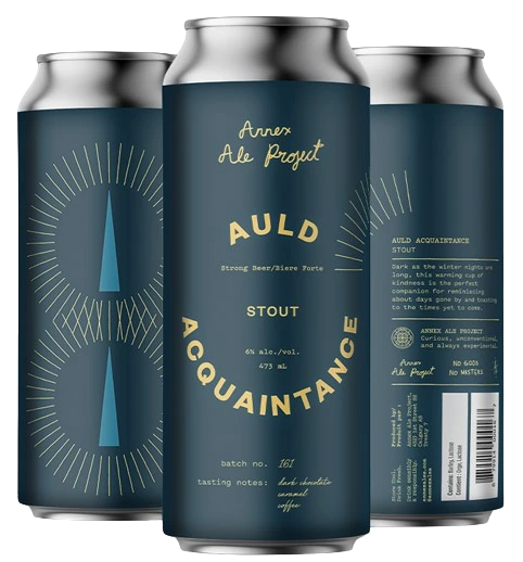 ANNEX AULD ACQUAINTANCE STOUT 473ML 4PK CAN