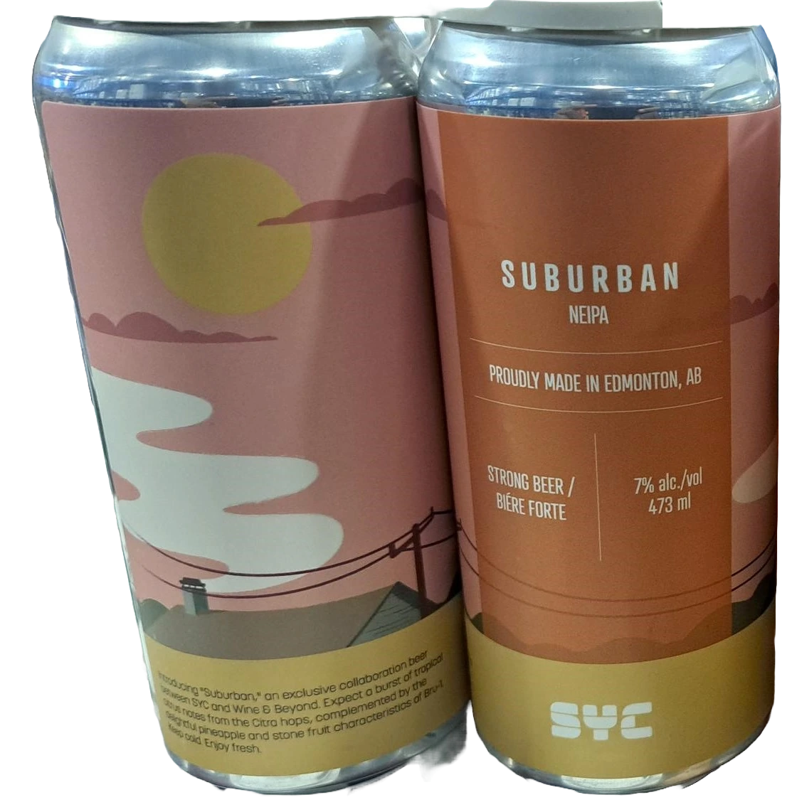 SYC SUBURBAN PALE ALE 473ML 4PK CAN