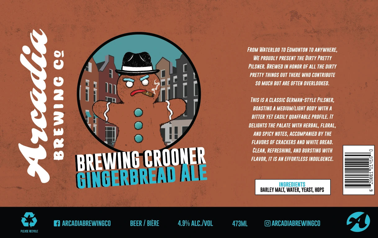 ARCADIA LITTLE BAD BAD GINGERBREAD ALE 473ML 4PK CAN