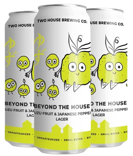 TWO HOUSE BEYOND THE HOUSE SPICED YUZU LAGER 473ML 4PK CAN
