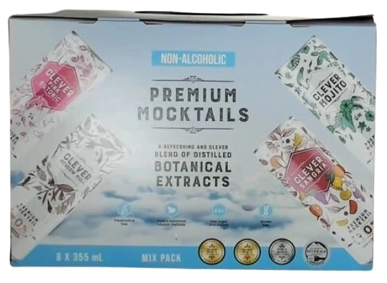 CLEVER NON ALC COCKTAILS MIXER 355ML 8PK CAN @ Red Deer [1050405]