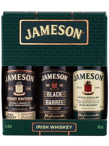 JAMESON IRISH WHISKEY VARIETY GIFT PACK 50ML 3PK
