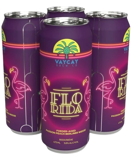 FLO-RIDA PASSION PEACH BERLINER WEISS 473ML 4PK CAN