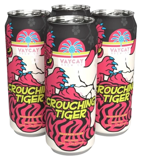 CROUCHING TIGER RICE LAGER 473ML 4PK CAN