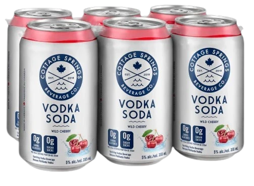COTTAGE SPRINGS WILD CHERRY 355ML 6PK CAN