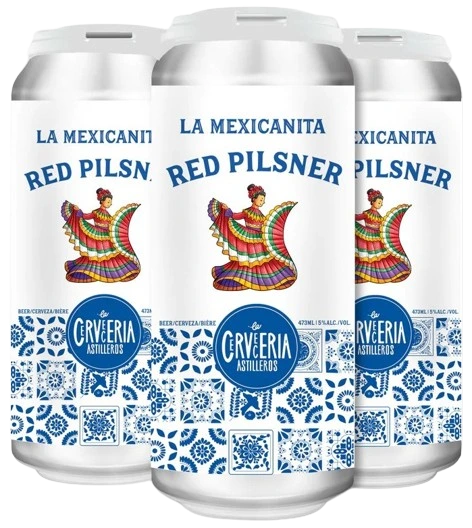 LA CERVECERIA LA MEXICANITA RED PILSNER 473ML 4PK CAN