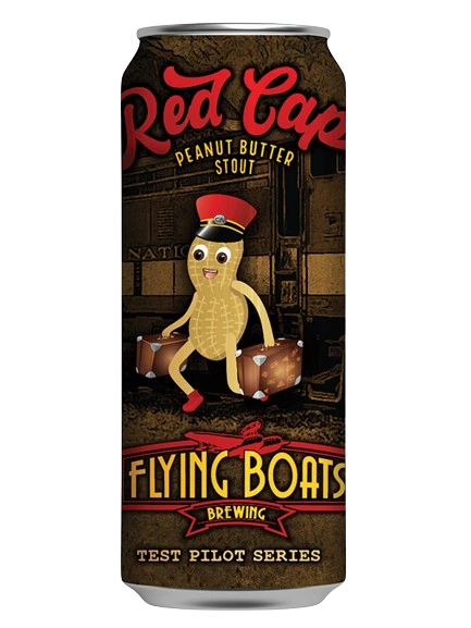FLYING BOATS RED CAP PEANUT BUTTER STOUT 473ML CAN