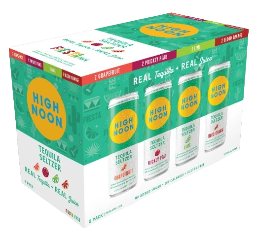 HIGH NOON TEQUILA SELTZER VARIETY 355ML 8PK CAN