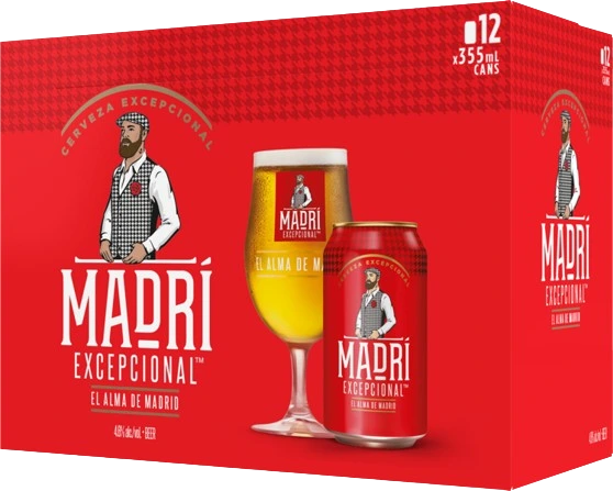 MADRI EUROPEAN LAGER 355ML 12PK CAN