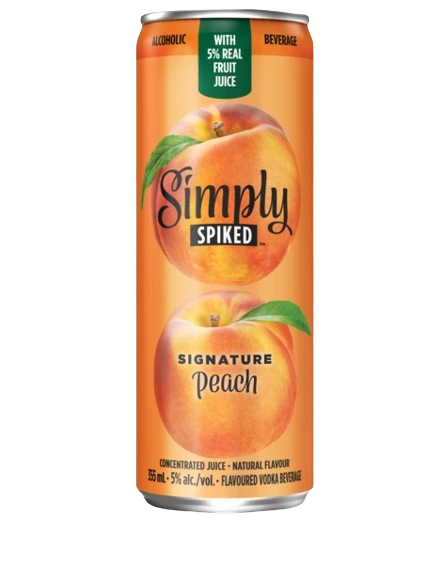 SIMPLY SPIKED SIGNATURE PEACH 355ML CAN