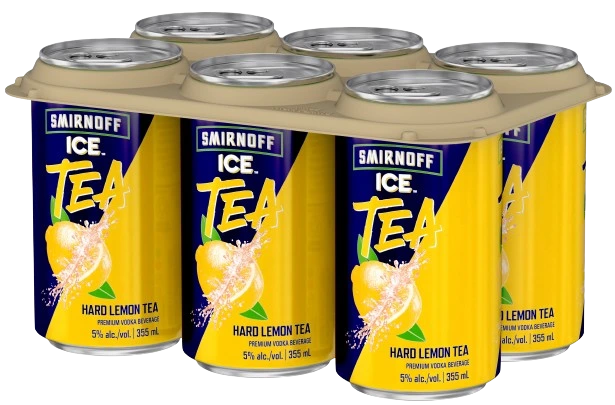 SMIRNOFF ICE TEA LEMON 355ML 6PK CAN