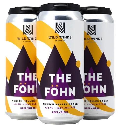 WILD WINDS THE FOHN MUNICH HELLES LAGER 473ML 4PK CAN
