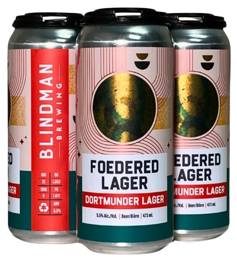 BLINDMAN FOEDERED LAGER DORTMUNDER 473ML 4PK CAN