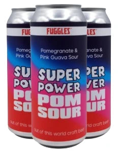 FUGGLES BEER SUPER POWER POM SOUR 473ML 4PK CAN