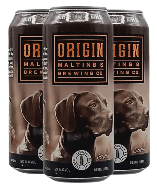 ORIGIN OL DOG BROWN ALE 473ML 4PK CAN