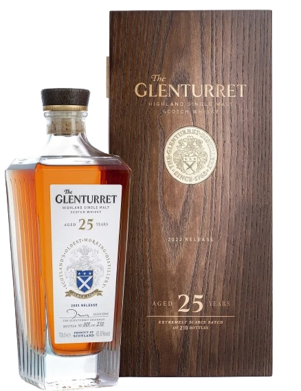 GLENTURRET 25YR HIGHLAND SINGLE MALT 700ML
