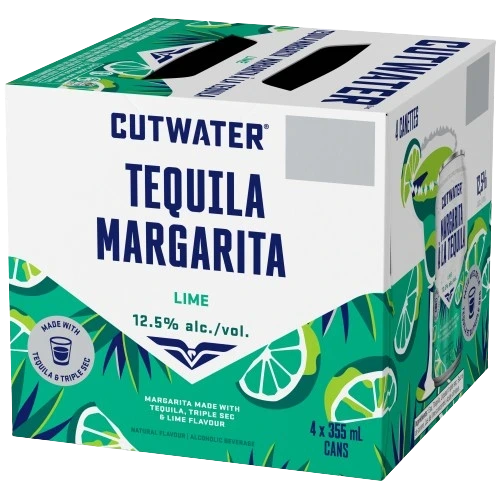 CUTWATER TEQUILA MARGARITA 355ML 4PK CAN