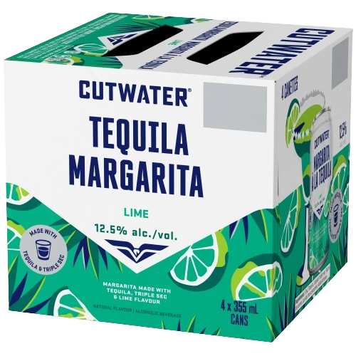 CUTWATER TEQUILA MARGARITA 355ML 4PK CAN