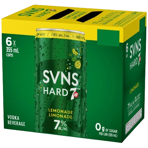 SVNS HARD 7UP LEMONADE 355ML 6PK CAN