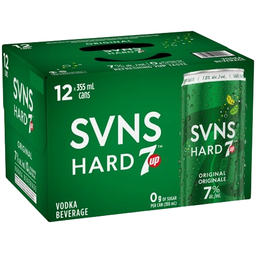 SVNS HARD 7UP ORIGINAL 355ML 12PK CAN