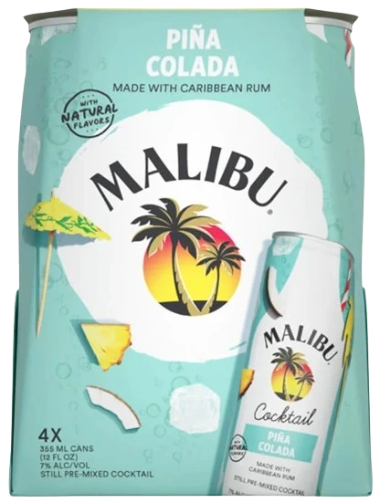 MALIBU PINA COLADA 355ML 4PK CAN