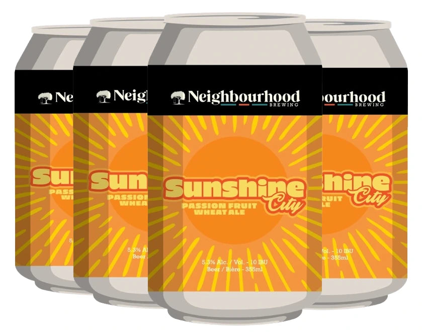NEIGHBOURHOOD SUNSHINE CITY WHEAT ALE 355ML 6PK CAN