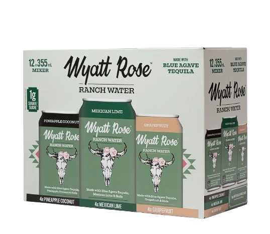 WYATT ROSE RANCH WATER MIXER 355ML 12PK CAN