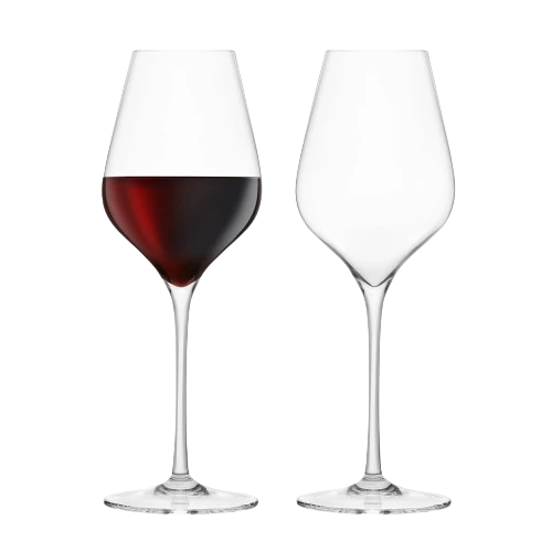 FINAL TOUCH BORDEAUX LEAD FREE CRYSTAL GLASSES 2PK @ Signal Hill [1051468]