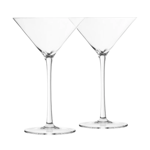 FINAL TOUCH MARTINI LEAD FREE CRYSTAL GLASSES 2PK @ MacTaggart Ridge [1051474]
