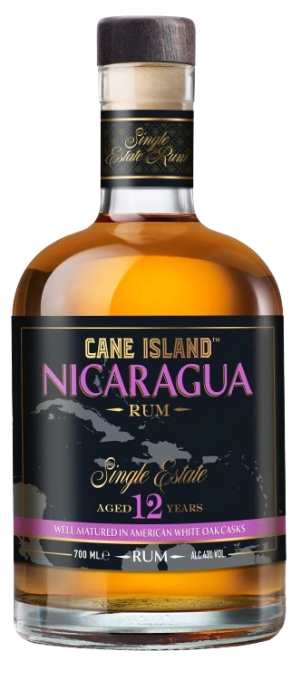 CANE ISLAND SINGLE ESTATE NICARAGUA 12YR RUM 700ML