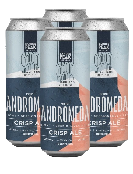 BANDED PEAK MOUNT ANDROMEDA CRISP ALE 473ML 4PK CAN