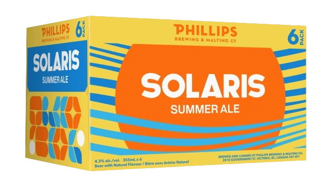 PHILLIPS SOLARIS SUMMER ALE 355ML 6PK CAN