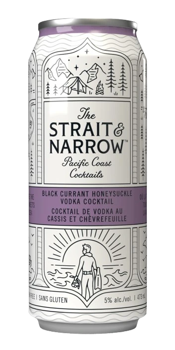 STRAIT & NARROW BLACK CURRANT HONEYSUCKLE 473ML CAN