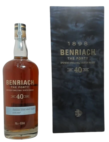 BENRIACH 40YR SINGLE MALT SCOTCH WHISKY 700ML