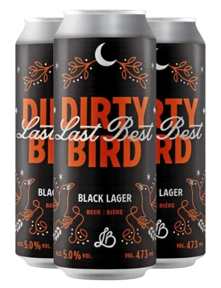 LAST BEST DIRTY BIRD BLACK LAGER 473ML 4PK CAN