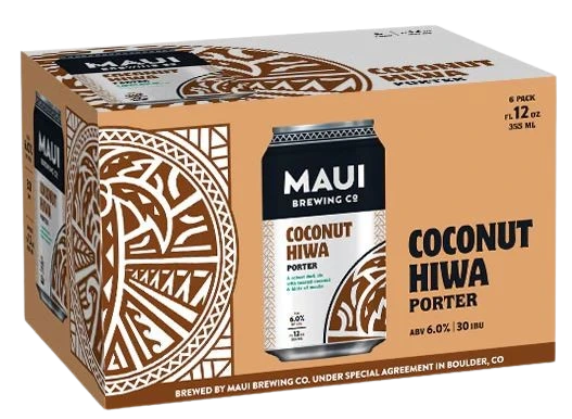MAUI COCONUT HIWA PORTER 355ML 6PK CAN