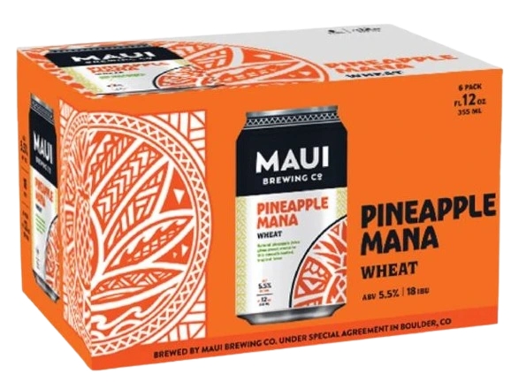 MAUI PINEAPPLE MANA WHEAT 355ML 6PK CAN