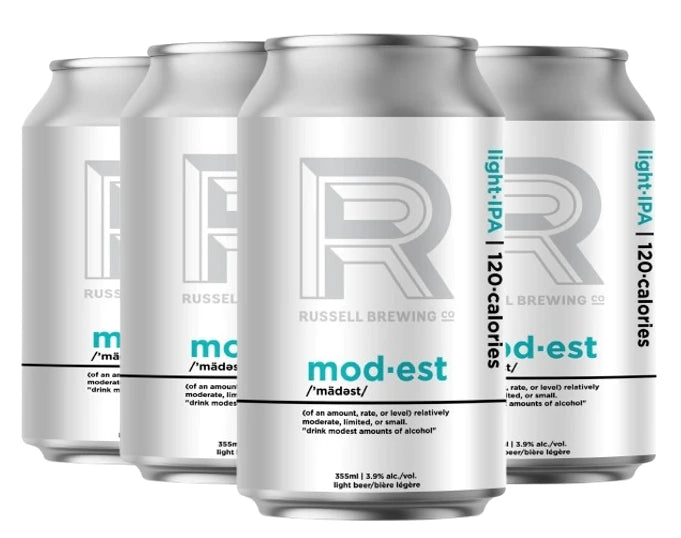 RUSSELL MODEST LIGHT IPA 355ML 6PK CAN
