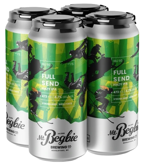 MT BEGBIE FULL SEND HAZY IPA 473ML 4PK CAN