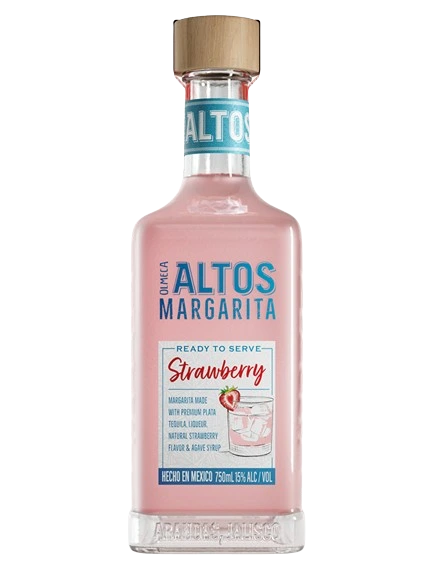 OLMECA ALTOS MARGARITA STRAWBERRY LIQUEUR 750ML