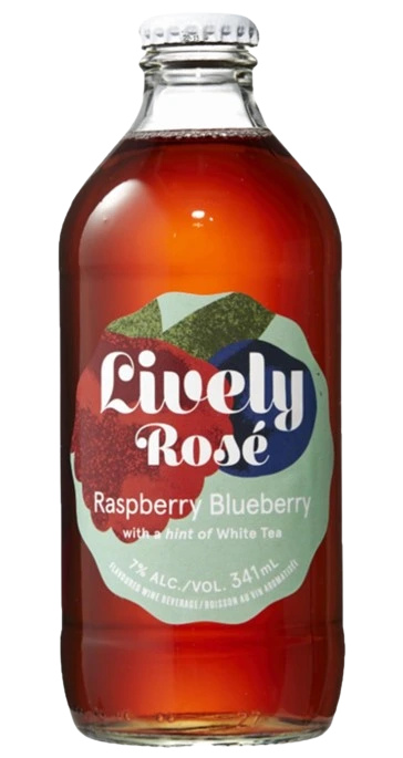 LIVELY ROSE RASPBERRY BLUEBERRY 341ML BTL