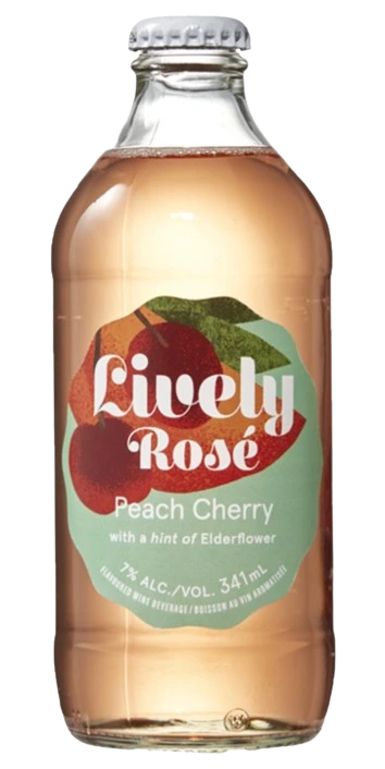 LIVELY ROSE PEACH CHERRY 341ML BTL